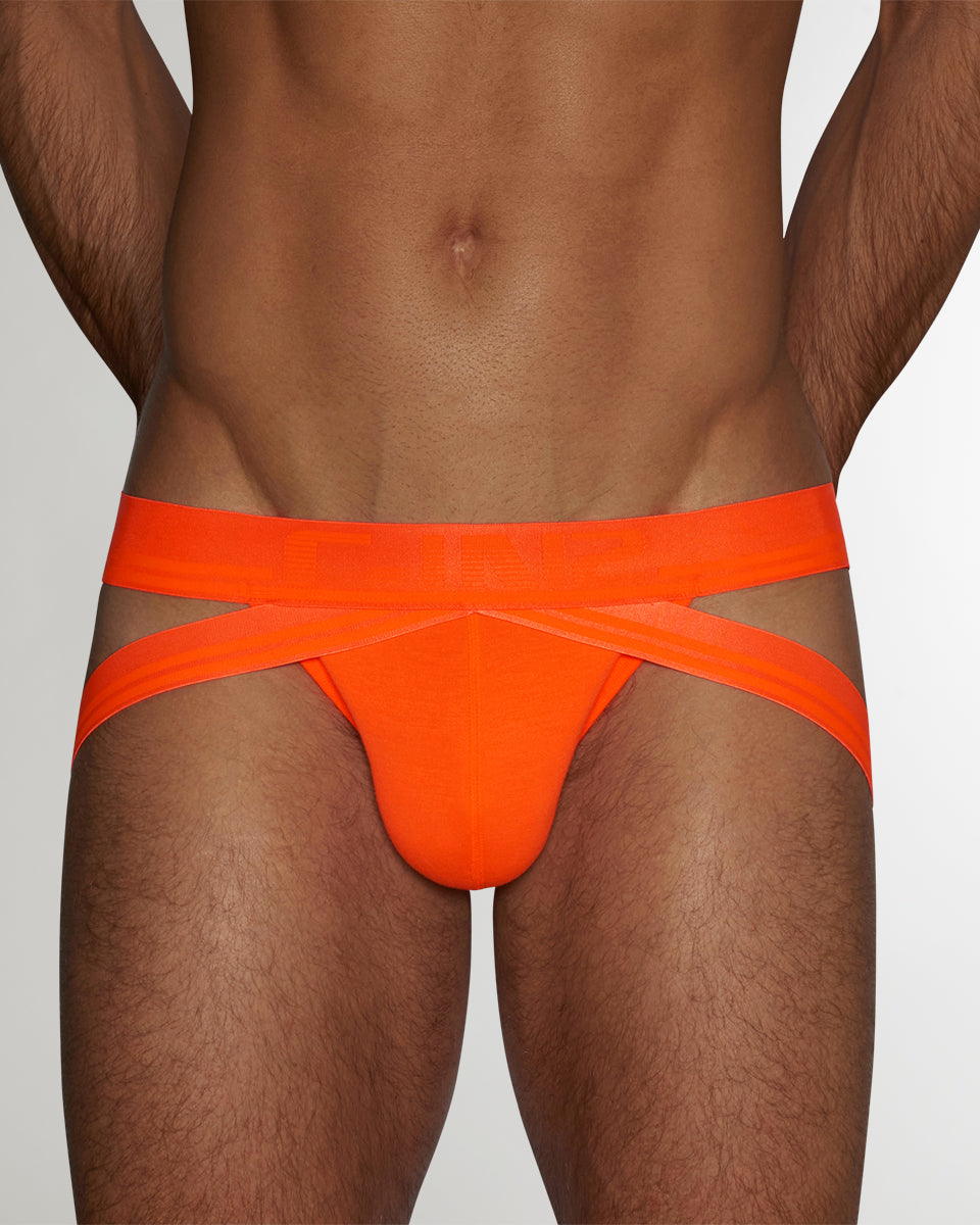 C-IN2 Super Bright Jockstrap Ollie-orange