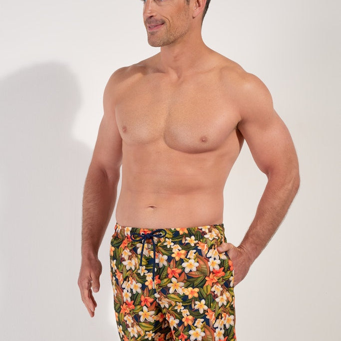 HOM Etna Beach Boxer Navy Print