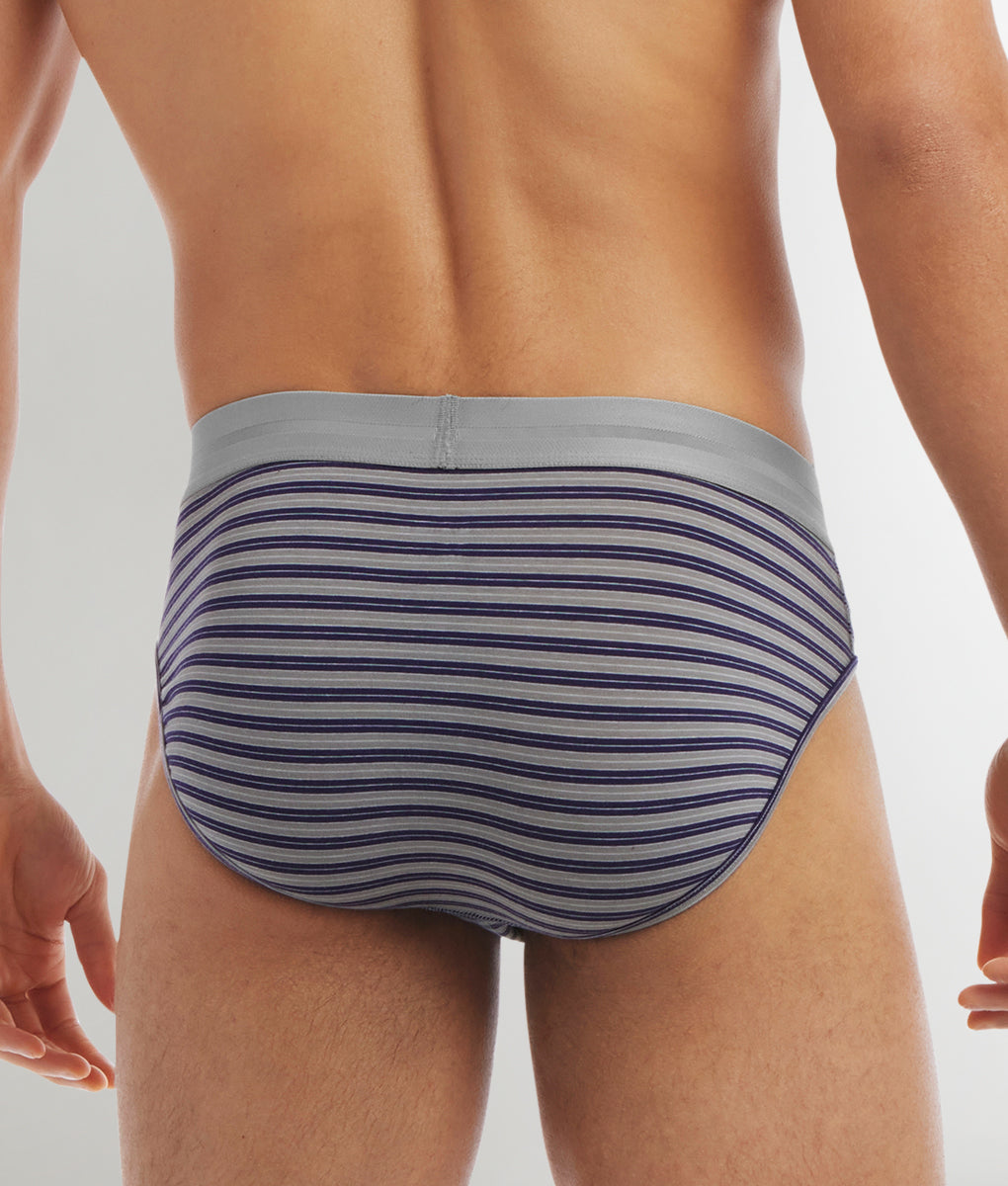 2(X)IST Luxe Low Rise Brief Multi-color-aura-stripe