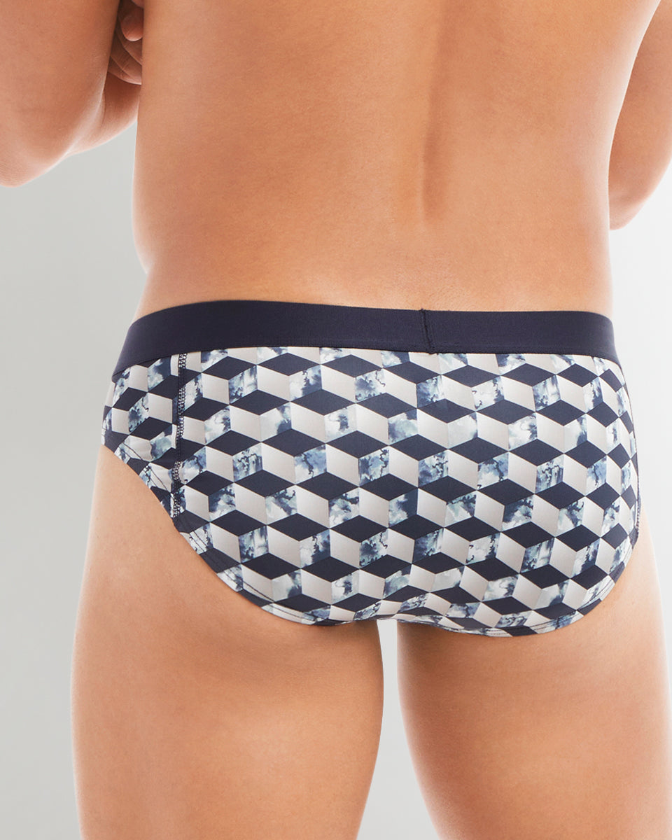 2(X)IST Sliq Brief 2(X)IST Sliq Brief Cubism-print