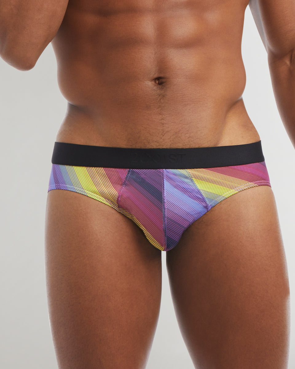 2(X)IST Sliq Brief 2(X)IST Sliq Brief Sunset-stripe