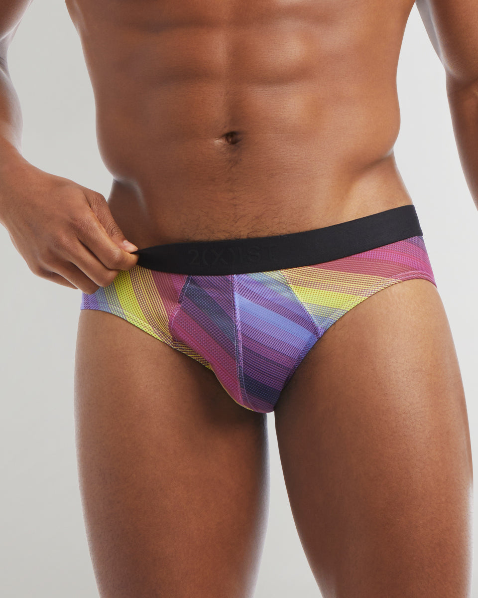 2(X)IST Sliq Brief 2(X)IST Sliq Brief Sunset-stripe