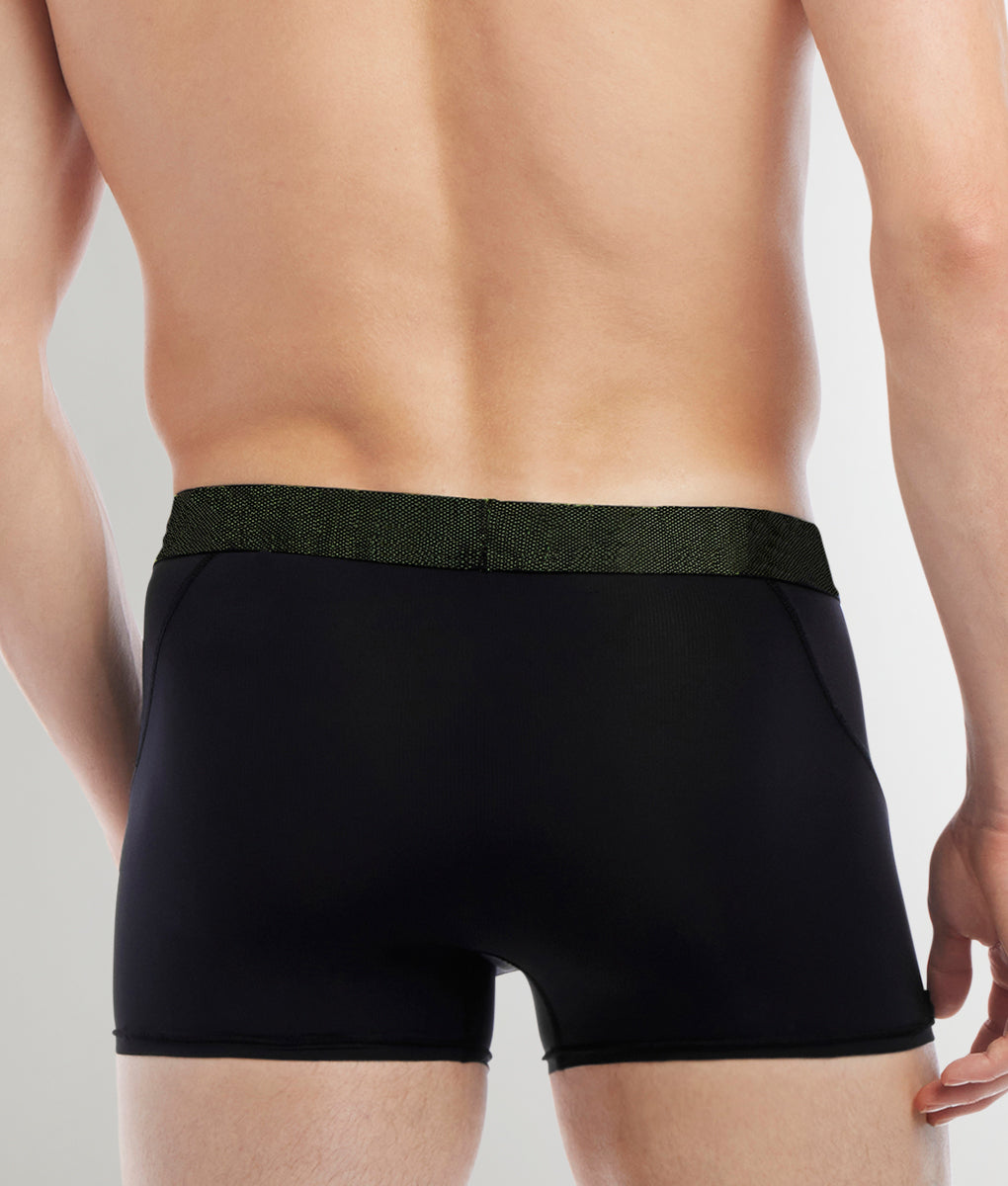 2(X)IST Speed Dri Trunk 2(X)IST Speed Dri Trunk Black-beauty-w-jasmine-green-waistband