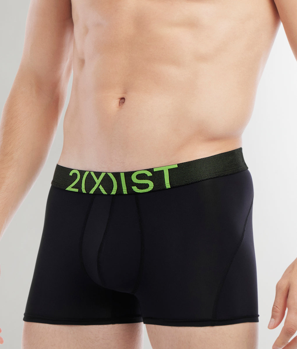 2(X)IST Speed Dri Trunk 2(X)IST Speed Dri Trunk Black-beauty-w-jasmine-green-waistband
