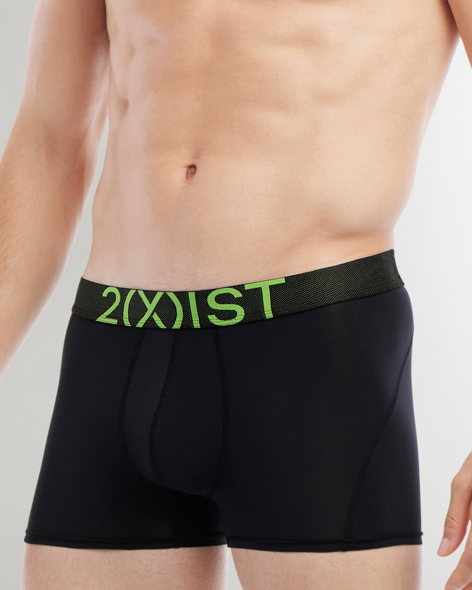 2(X)IST Speed Dri Trunk 2(X)IST Speed Dri Trunk Black-beauty-w-jasmine-green-waistband