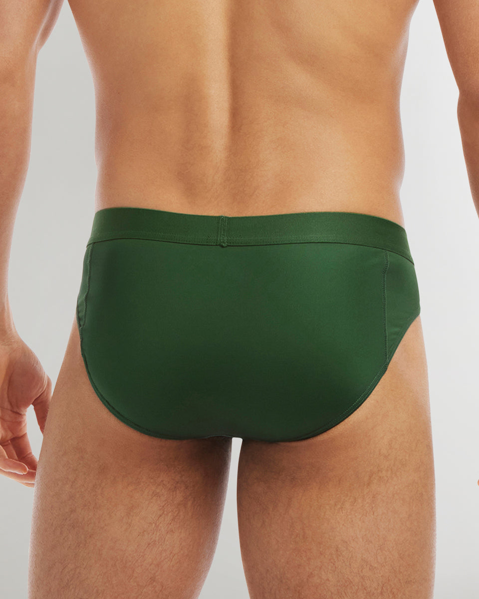 2(X)IST SLIQ Low Rise Brief Hunter-green