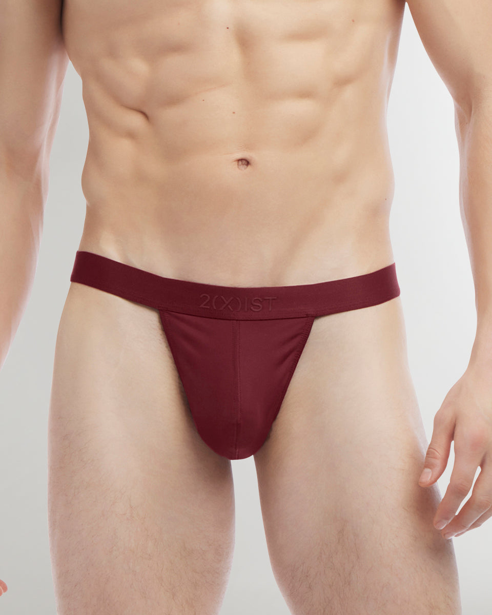 2(X)IST SLIQ Thong Burgundy