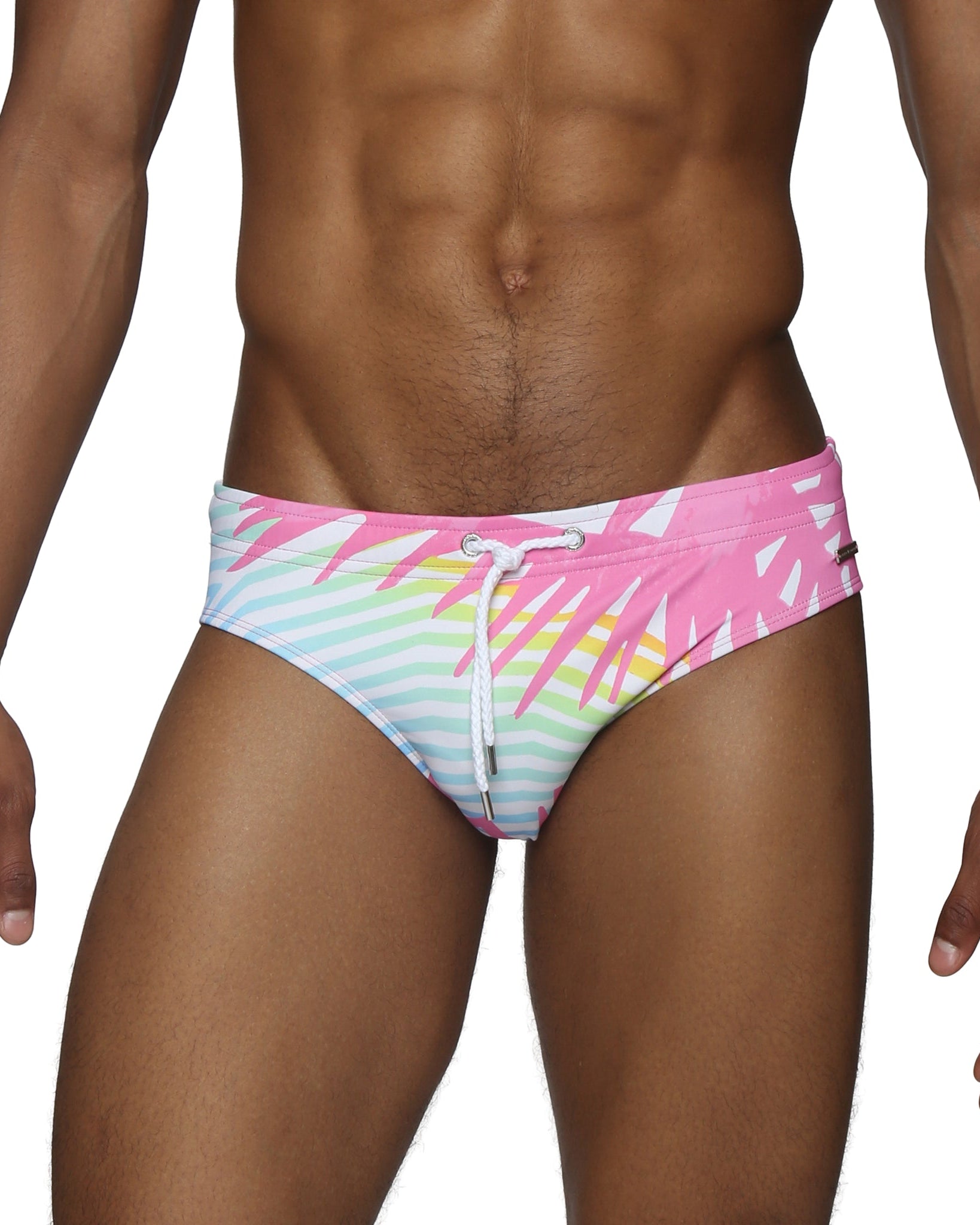 Parke & Ronen Candy Praia Meridian Bikini - mens swim briefs front view