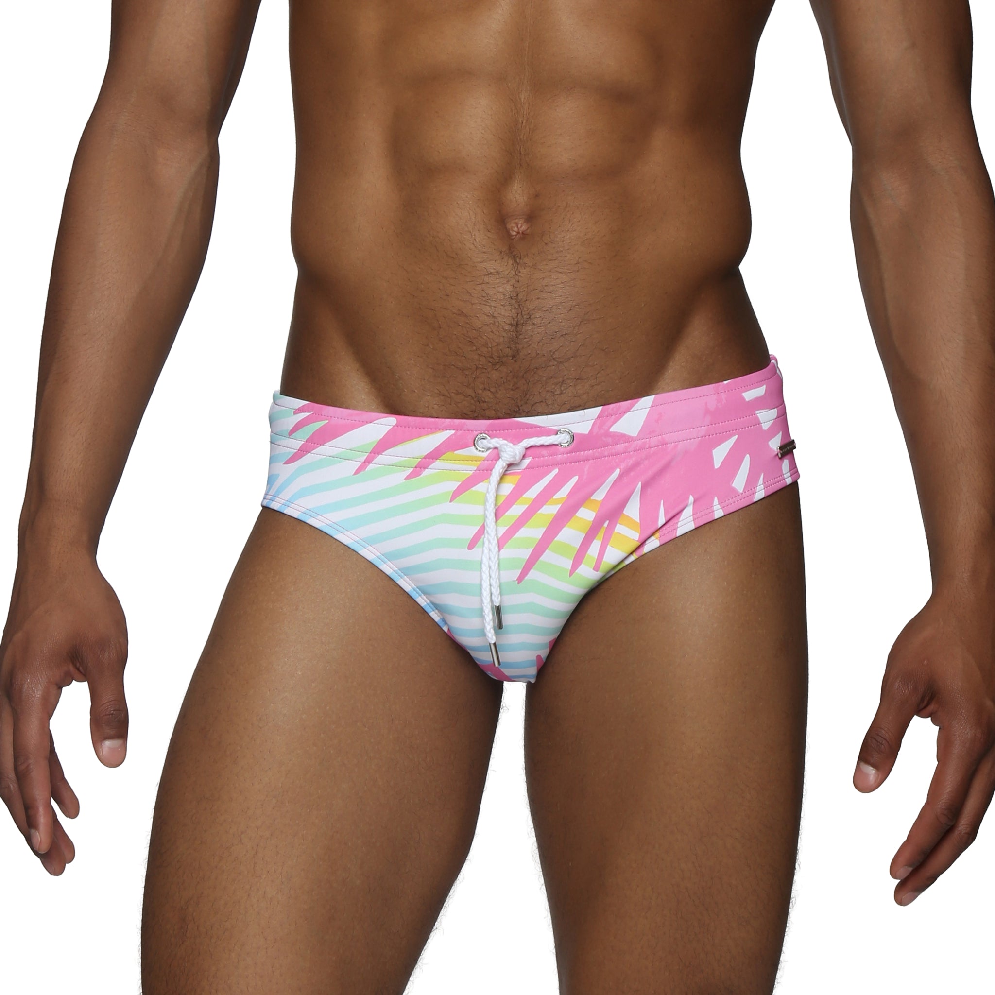 Parke & Ronen Candy Praia Meridian Bikini - mens swim briefs front view