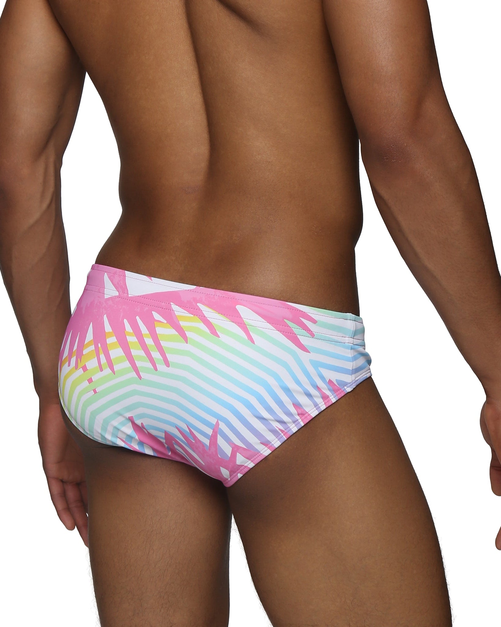 Parke & Ronen Candy Praia Meridian Bikini - mens swim briefs back view