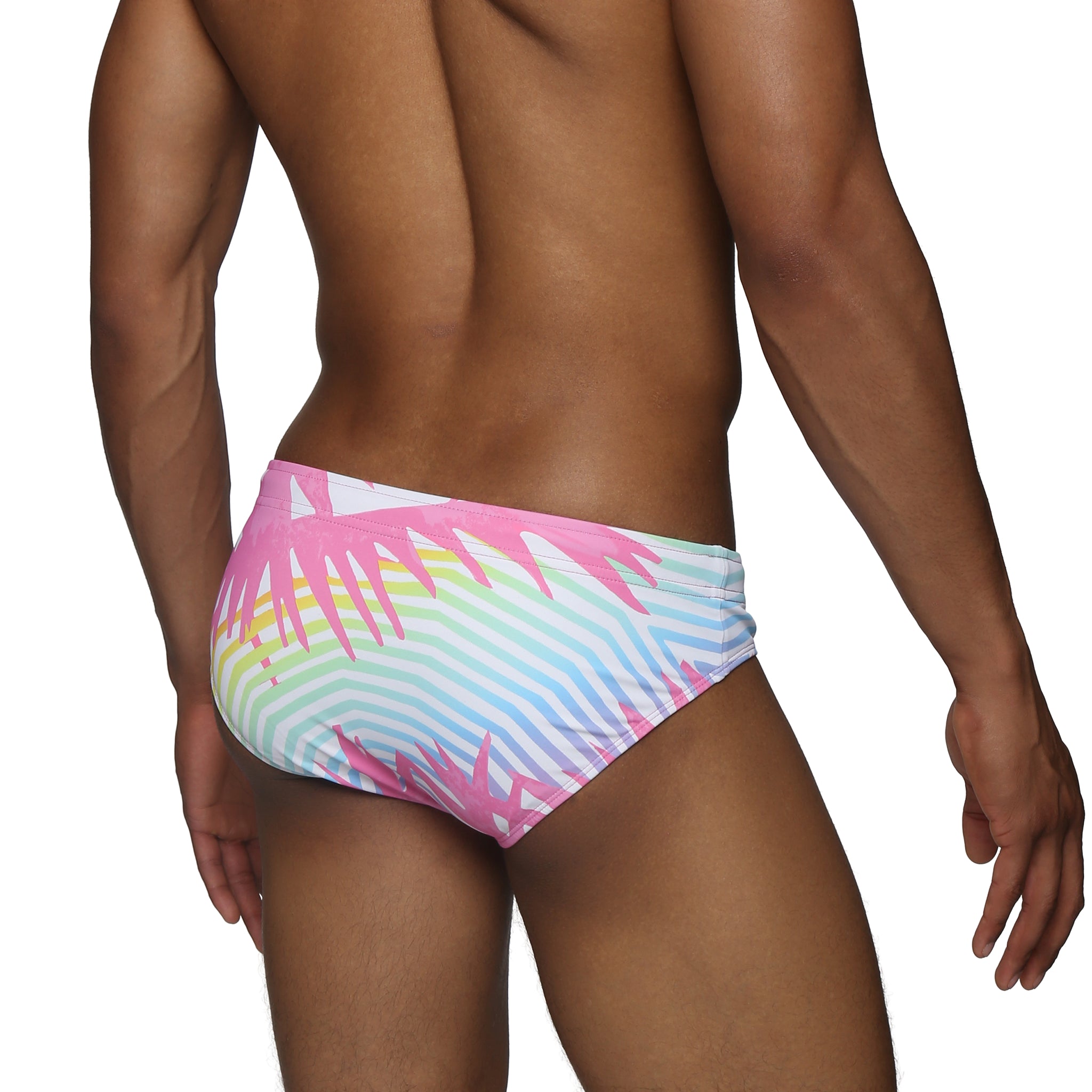 Parke & Ronen Candy Praia Meridian Bikini - mens swim briefs back view