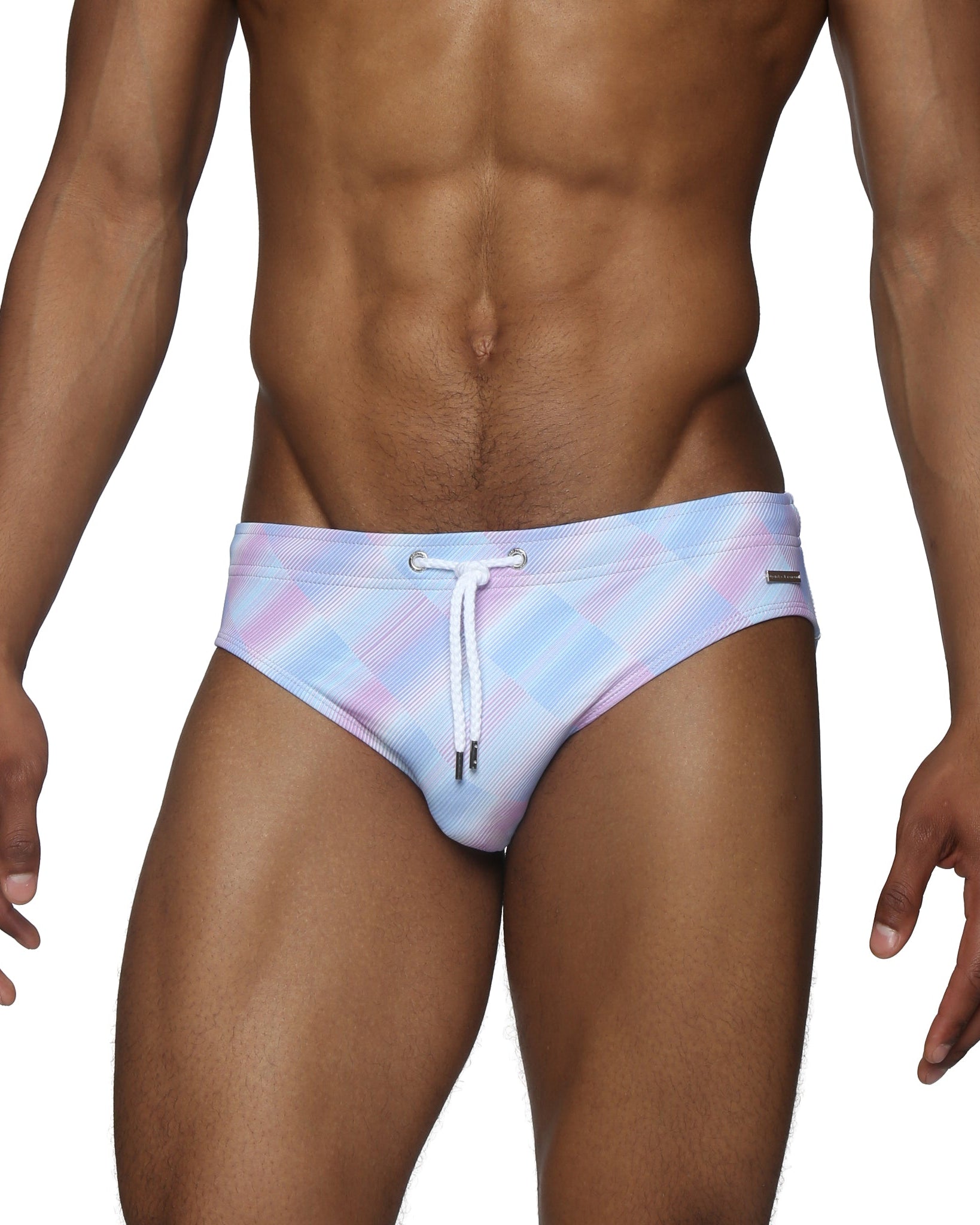 Parke & Ronen Lavender Twilo Meridian Bikini - mens swim briefs front view