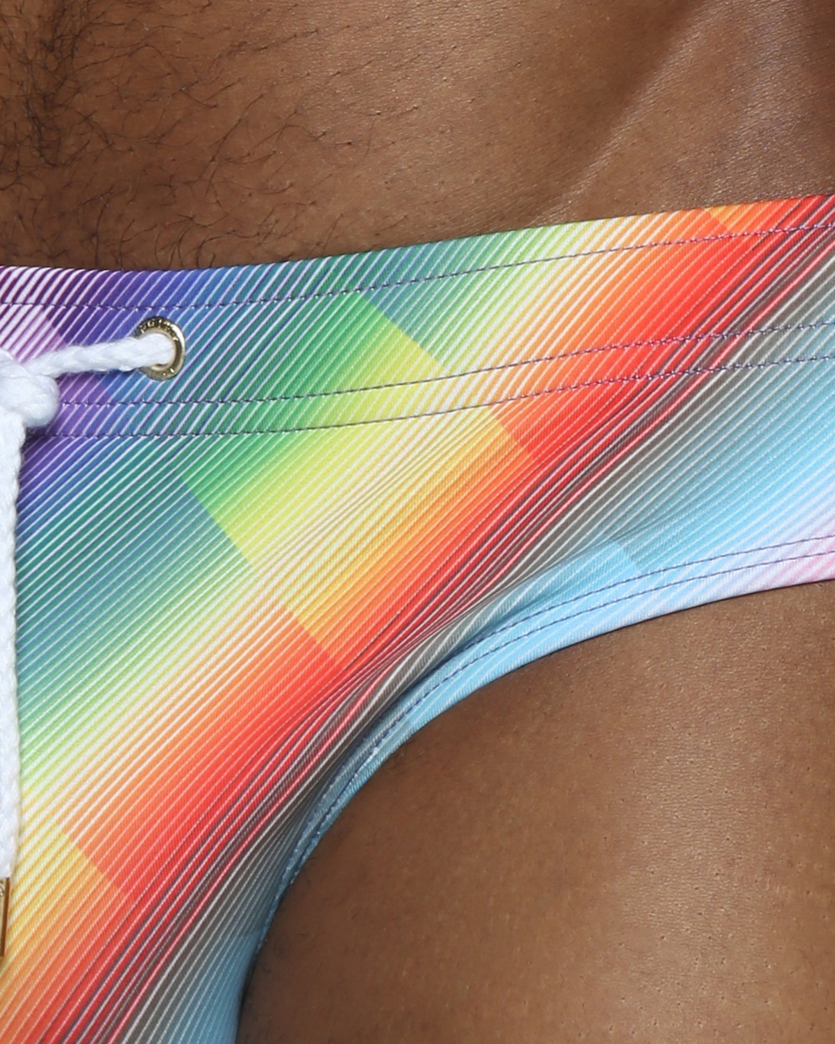 Parke & Ronen Paradise Twilo Meridian Bikini - mens swim briefs waistband detail