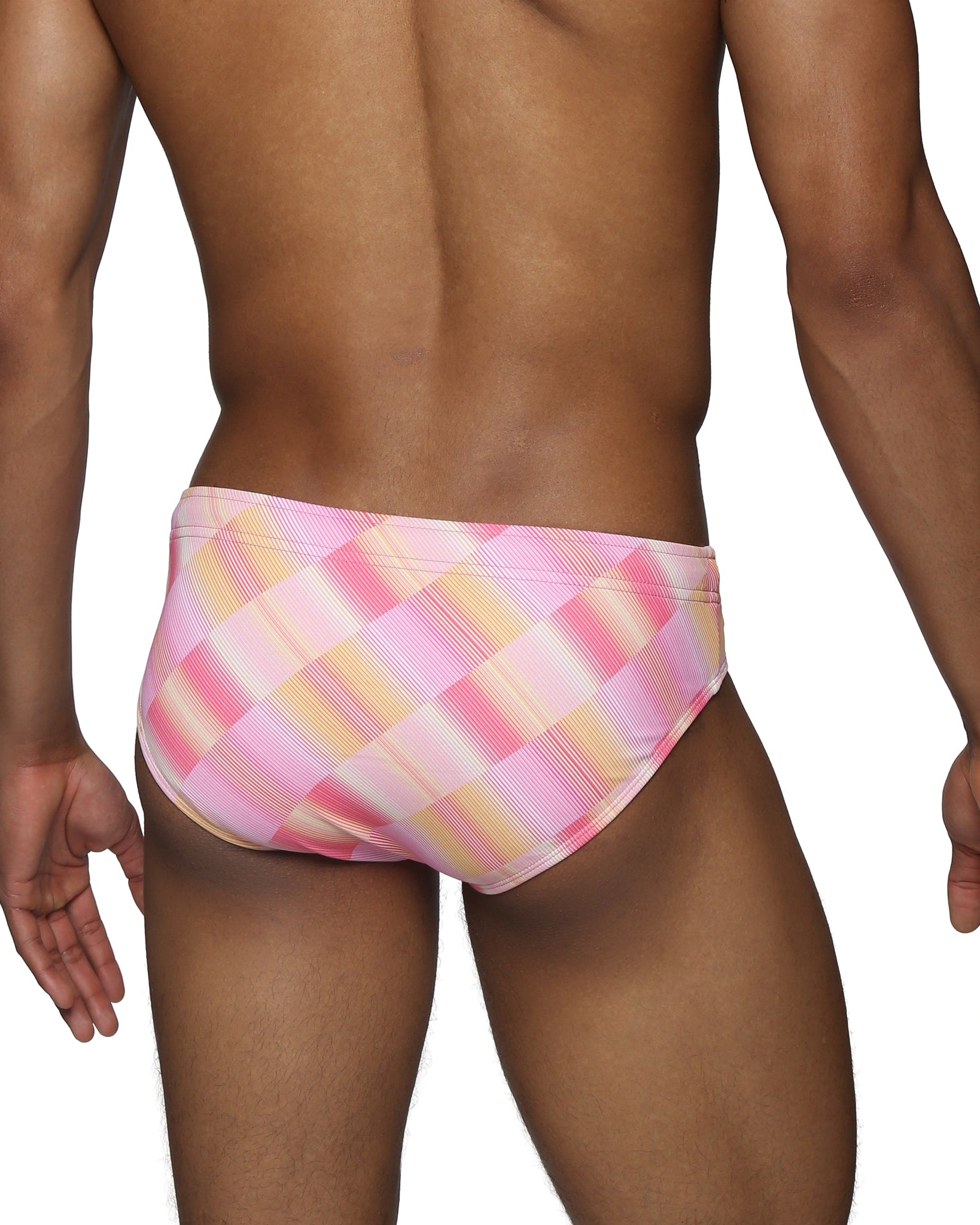 Parke & Ronen Sunset Twilo Meridian Bikini - mens swim briefs back view