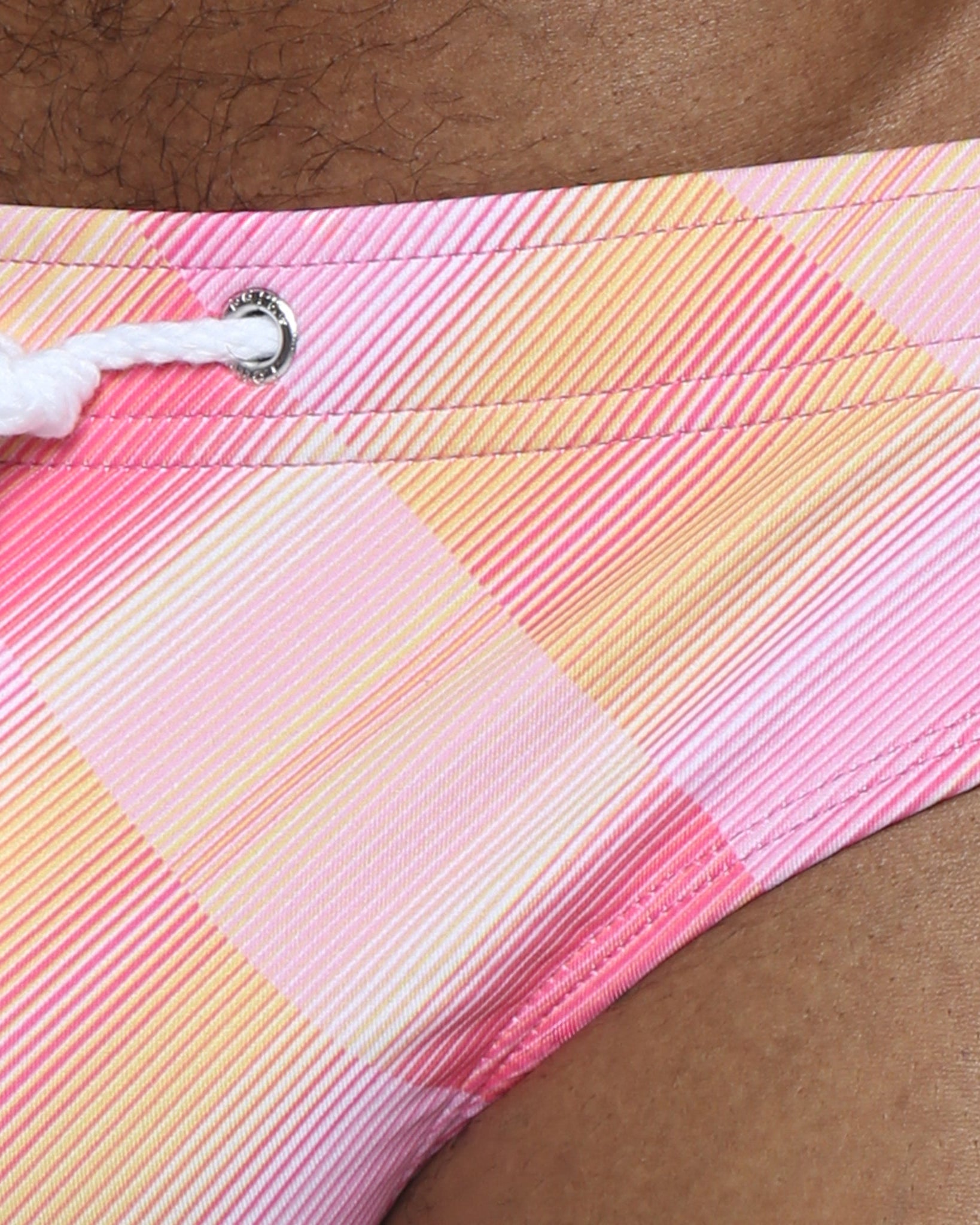 Parke & Ronen Sunset Twilo Meridian Bikini - mens swim briefs waistband detail