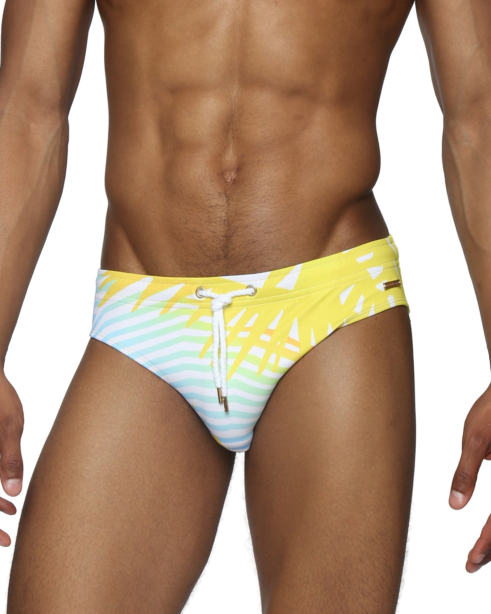 Parke & Ronen Sun Praia Meridian Bikini - mens swim briefs front view