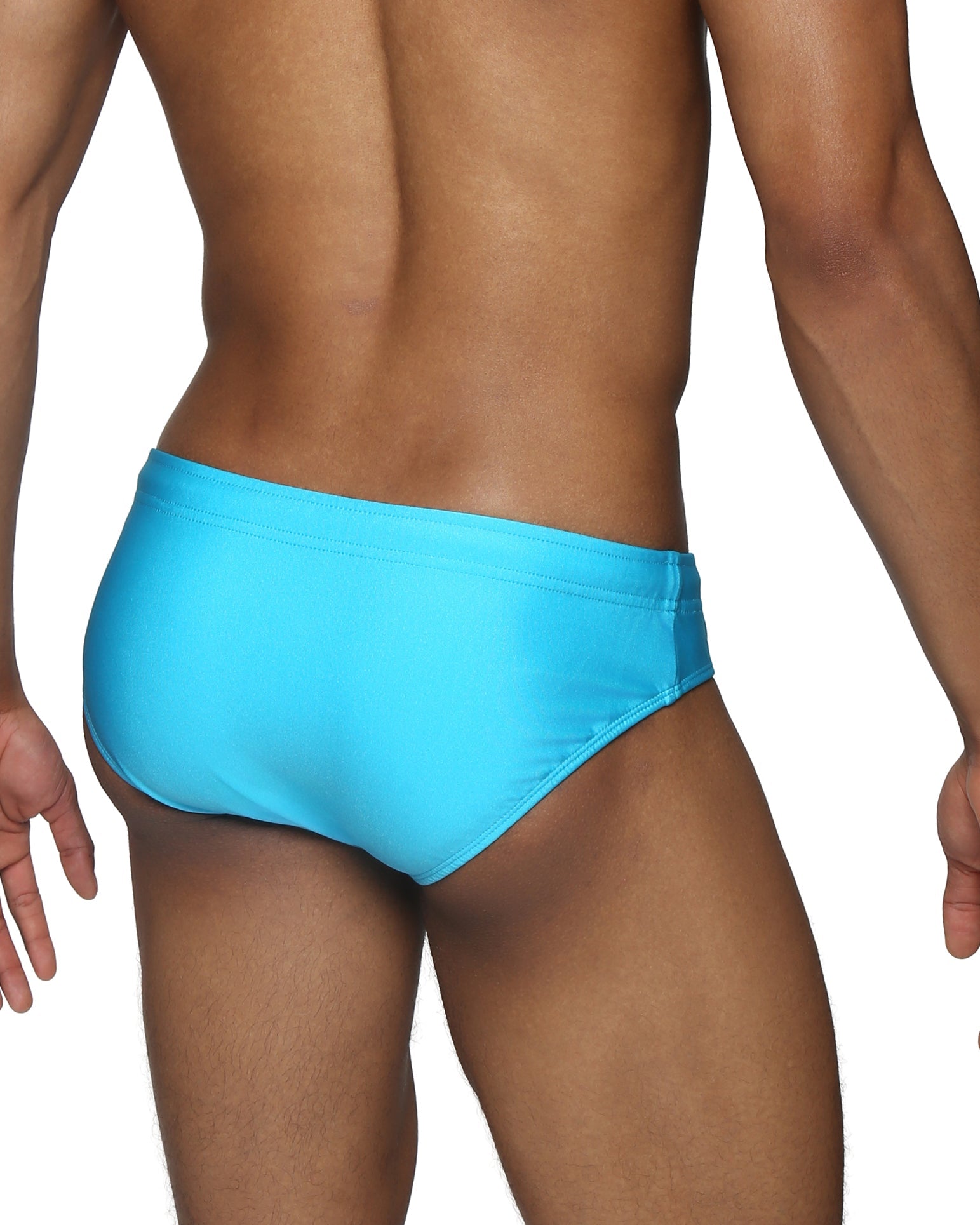 Parke & Ronen Cyan Meridian Bikini - mens swim briefs back view
