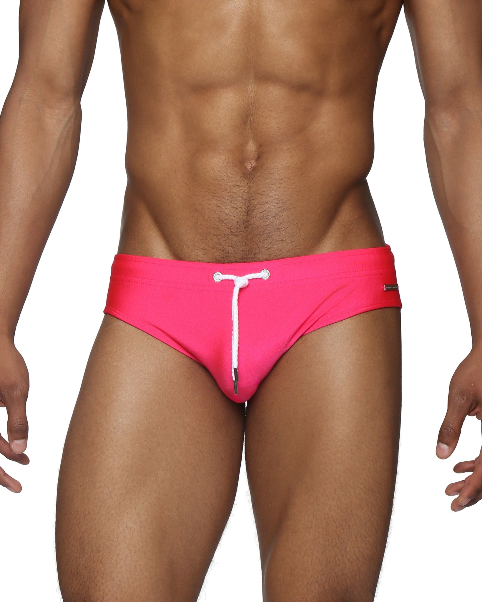 Parke & Ronen Electric Fuchsia Meridian Bikini - mens swim briefs front view