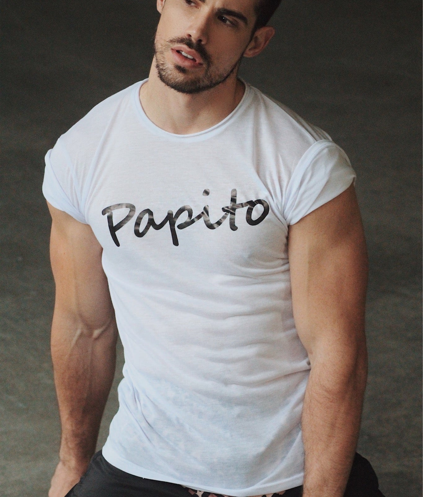 Etalon Papito Premium Tee - men's graphic tee body-forming fit, front view