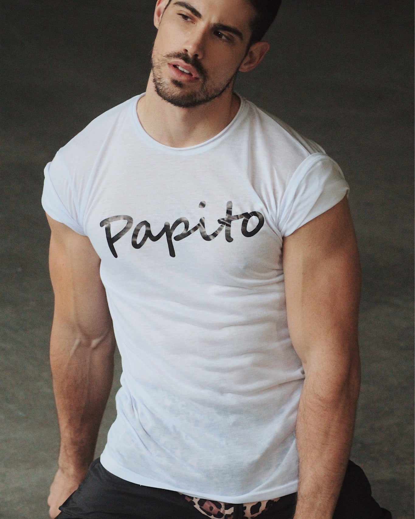 Etalon Papito Premium Tee - men's graphic tee body-forming fit, front view