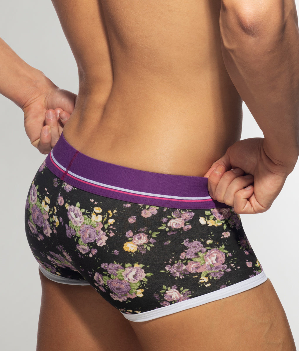 Addicted Violet Flowers Trunk Addicted Violet Flowers Trunk Purple-black