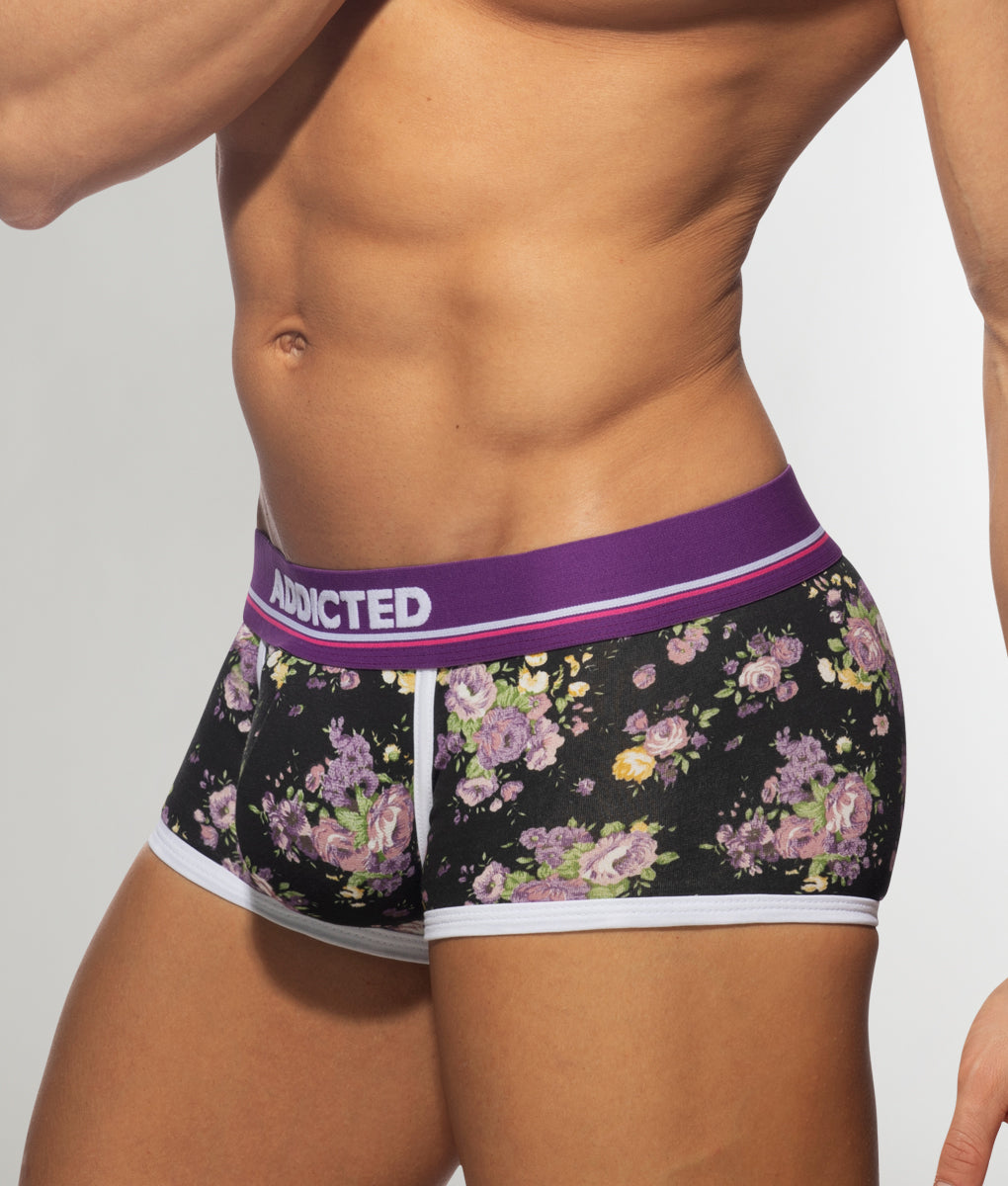 Addicted Violet Flowers Trunk Addicted Violet Flowers Trunk Purple-black