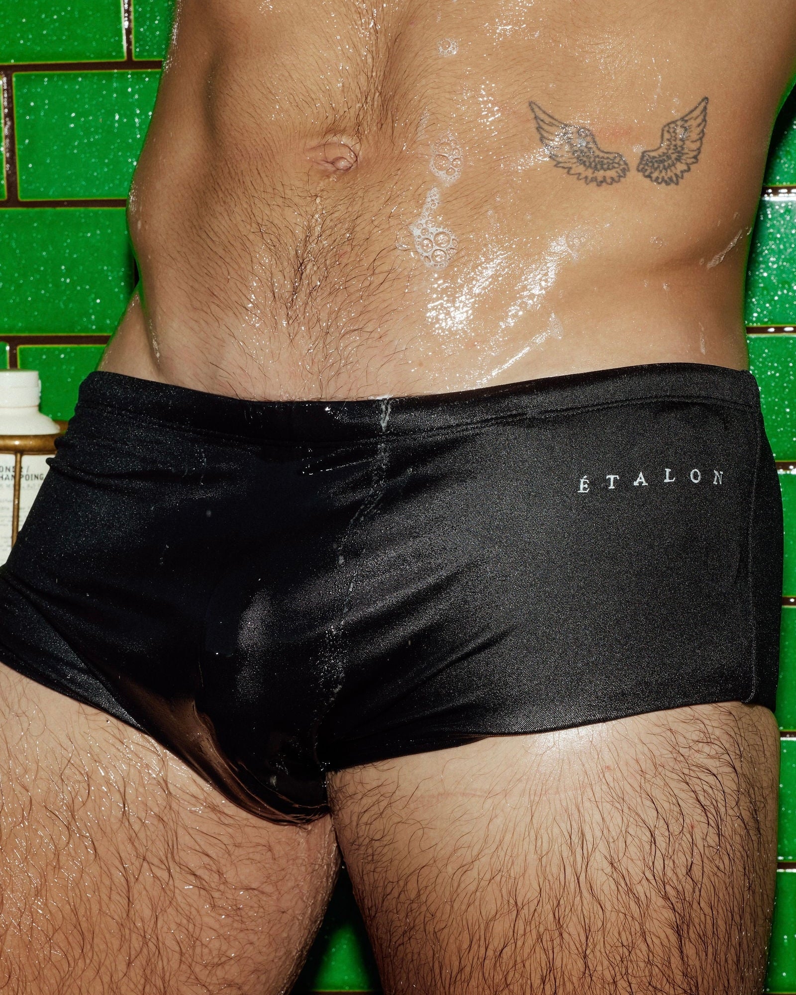Étalon Black Swim Sunga - men's swim brief rear-view lifestyle