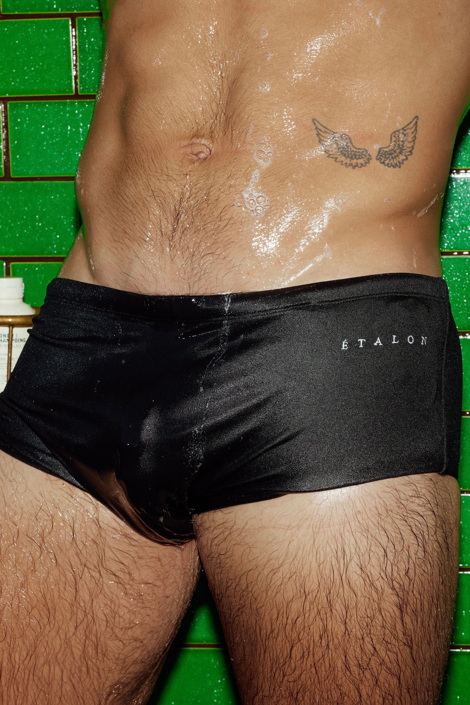 Étalon Black Swim Sunga - men's swim brief rear-view lifestyle