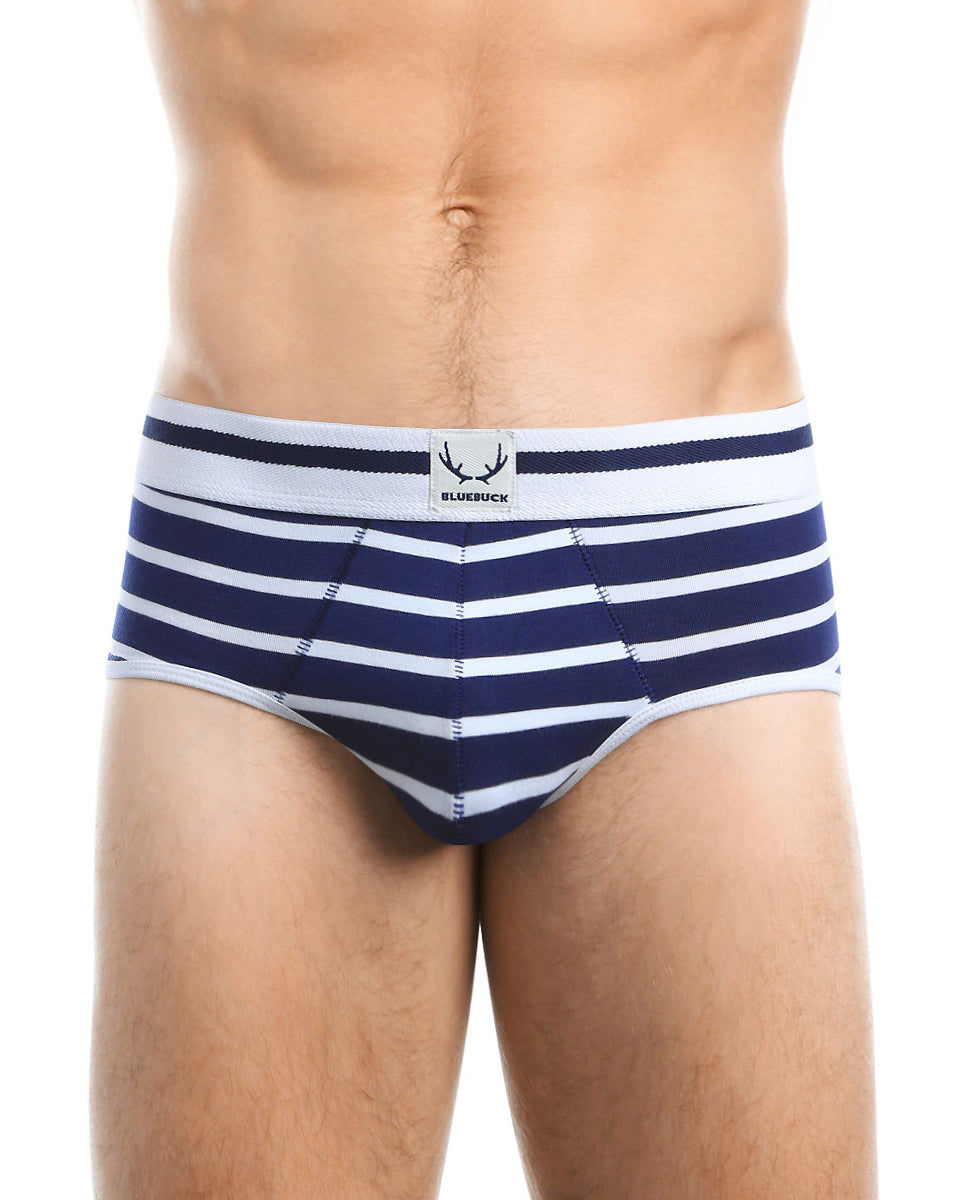 Bluebuck Nautical Brief Bluebuck Nautical Brief Navywhite-stripes