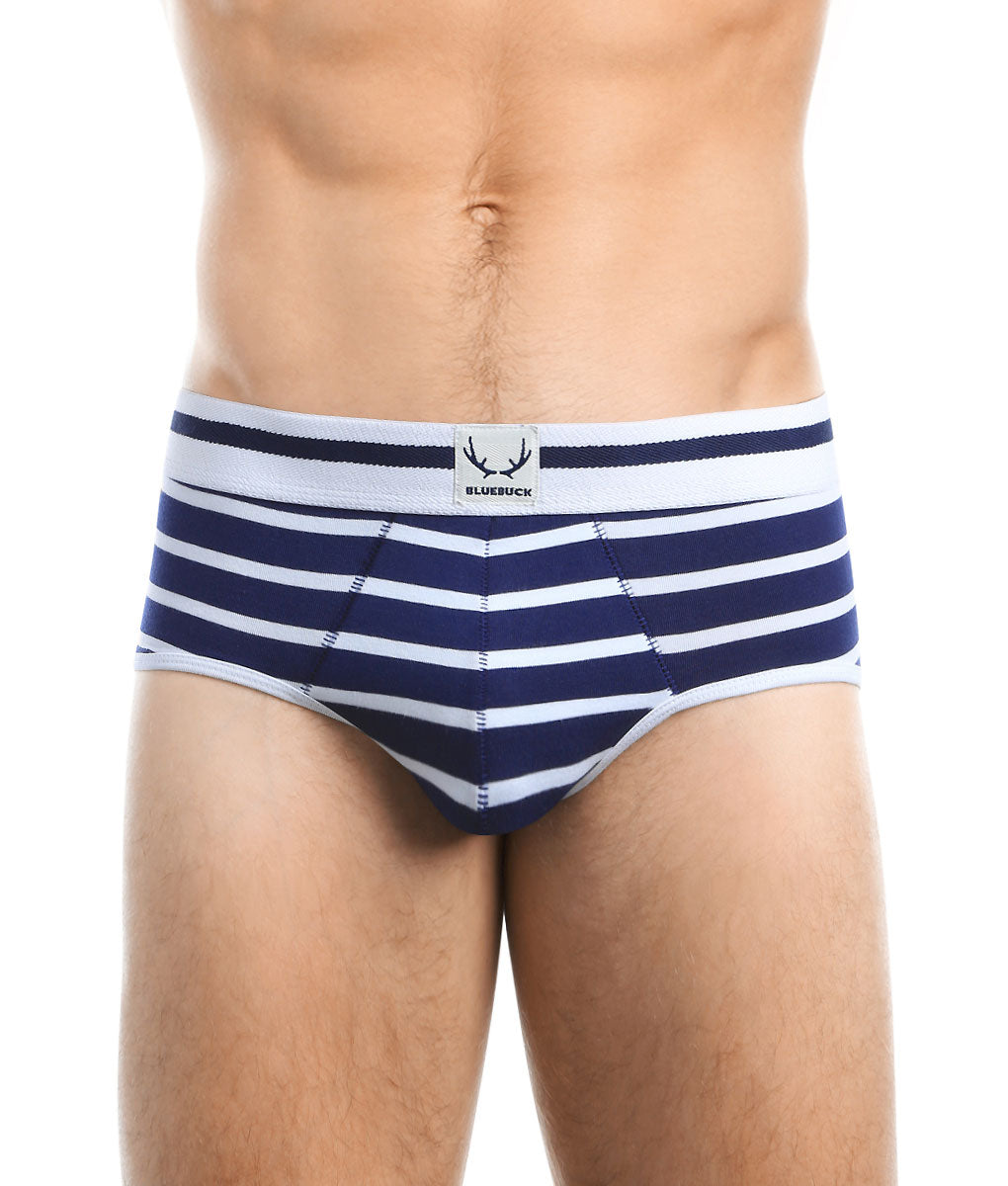 Bluebuck Nautical Brief Bluebuck Nautical Brief Navywhite-stripes