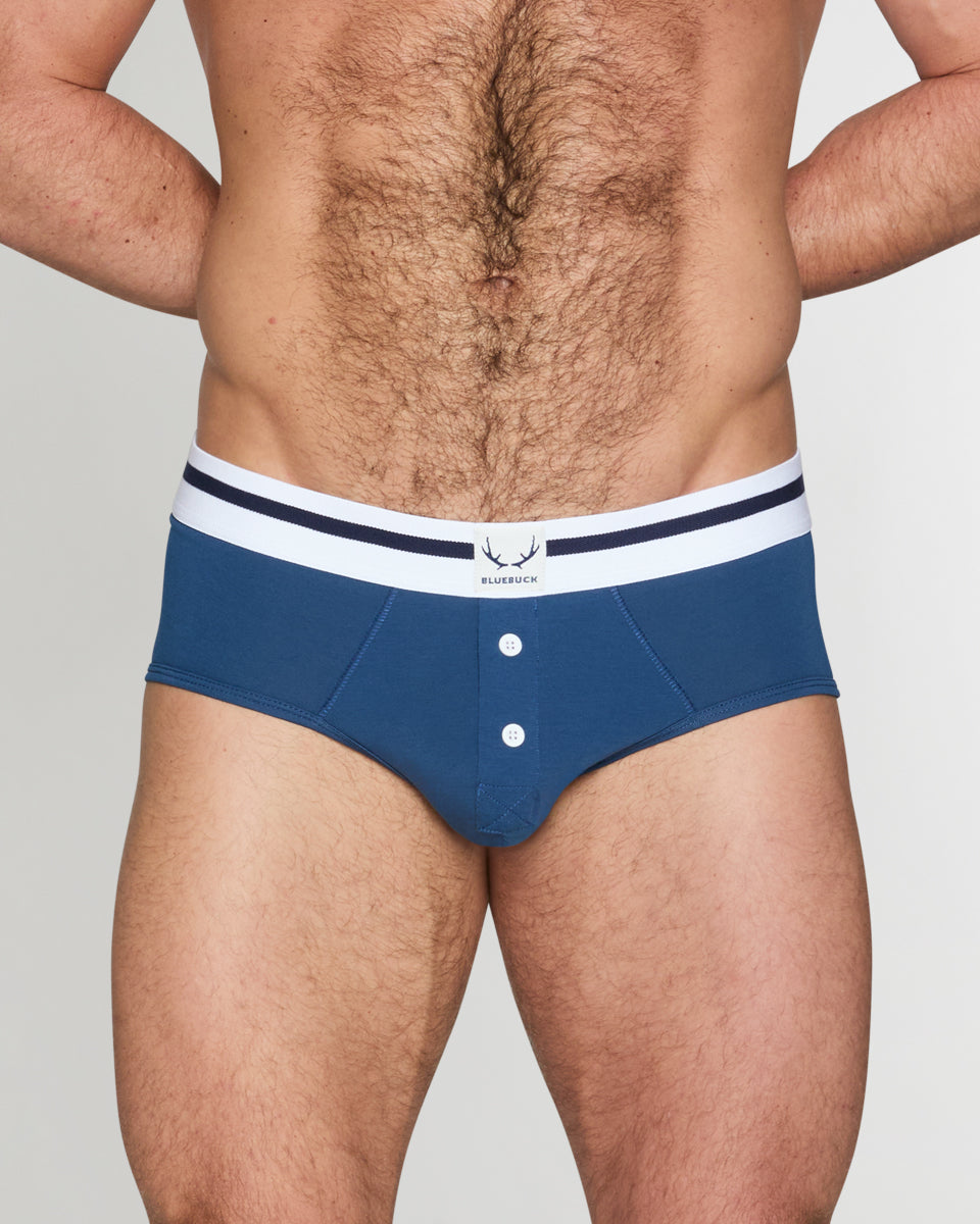 Bluebuck Nautical Brief Bluebuck Nautical Brief Navy-w-white-buttons