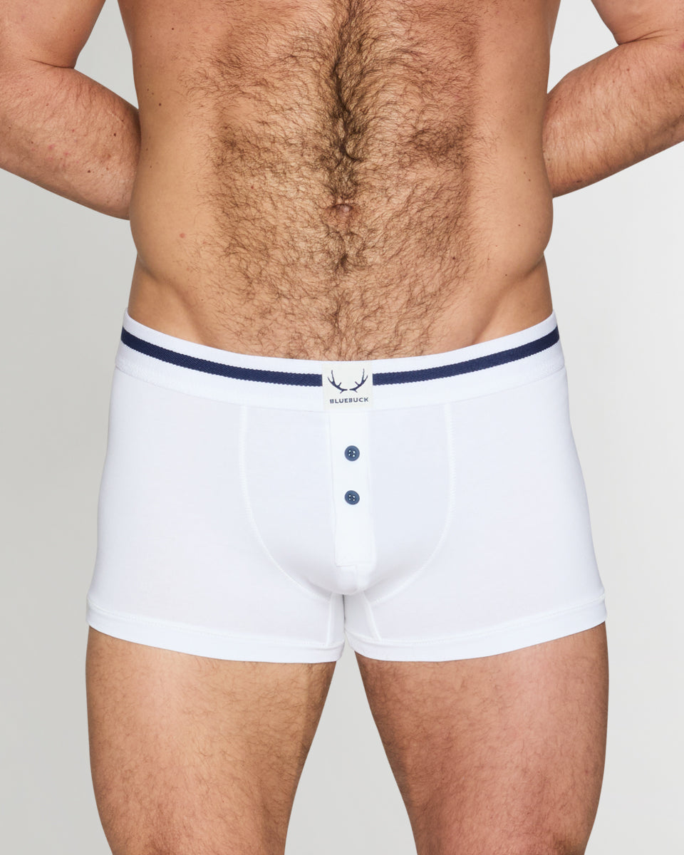 Bluebuck Nautical Trunk Bluebuck Nautical Trunk White-w-navy-buttons