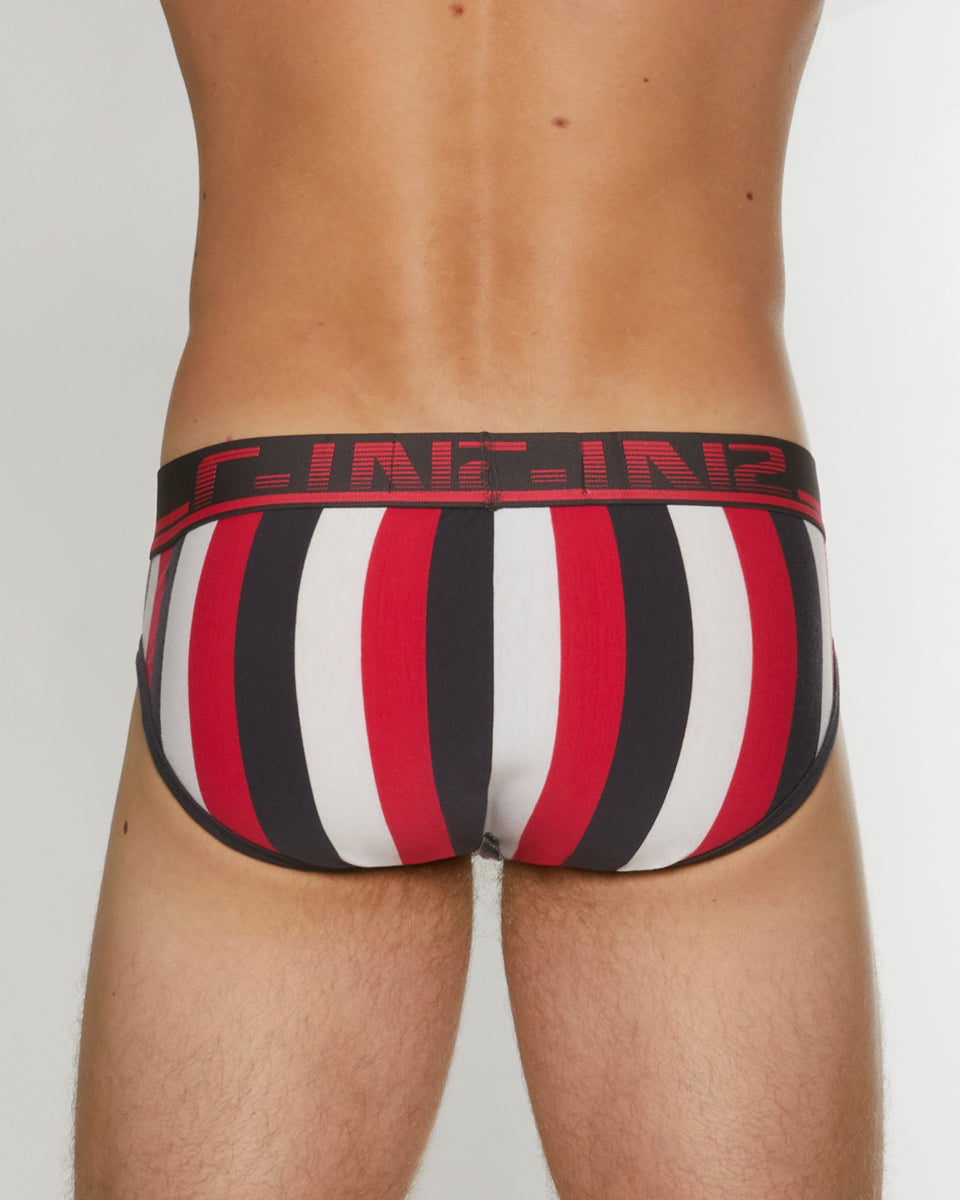 C-IN2 Super Bright Lo No Show Profile Brief C-IN2 Super Bright Lo No Show Profile Brief Pink-stripe