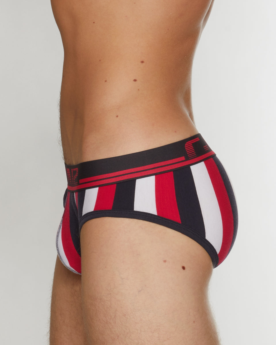 C-IN2 Super Bright Lo No Show Profile Brief C-IN2 Super Bright Lo No Show Profile Brief Pink-stripe