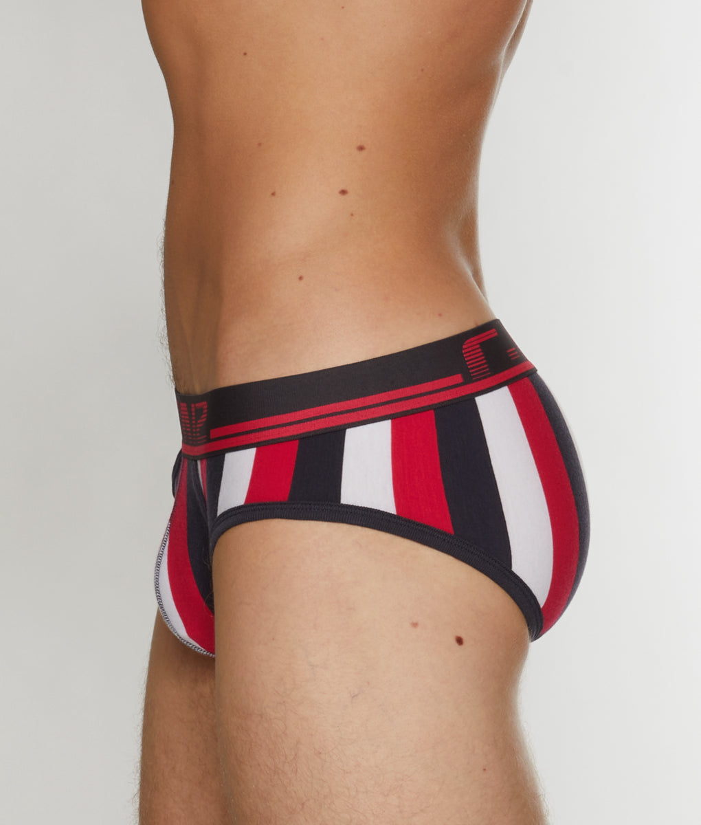 C-IN2 Super Bright Lo No Show Profile Brief C-IN2 Super Bright Lo No Show Profile Brief Pink-stripe