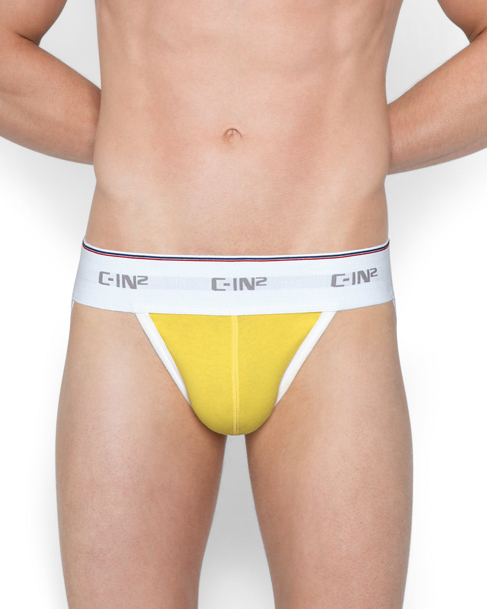 C-IN2 Throwback Dash Jockstrap C-IN2 Throwback Dash Jockstrap Sunbeam-yellow
