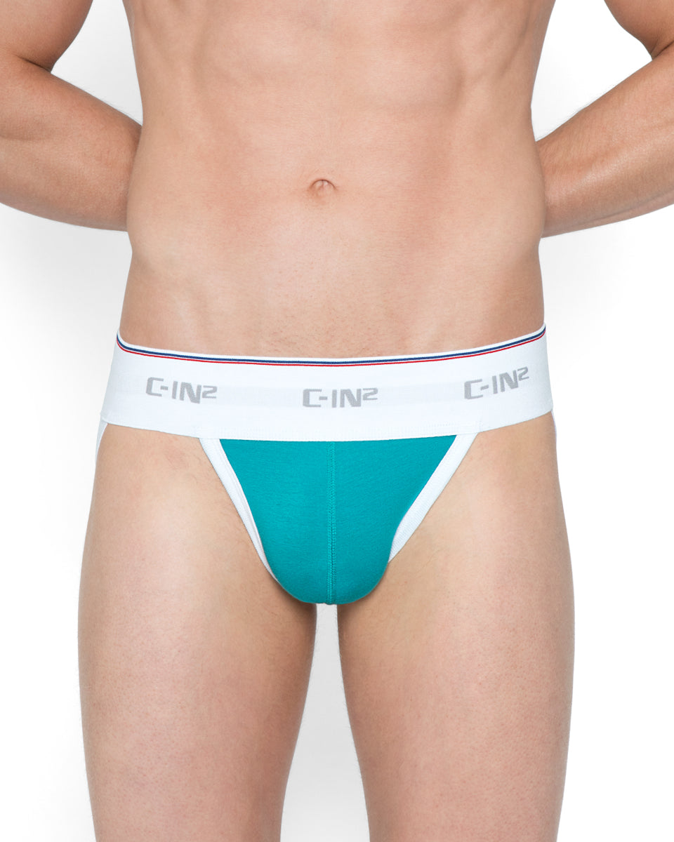 C-IN2 Throwback Dash Jockstrap C-IN2 Throwback Dash Jockstrap Vice-green