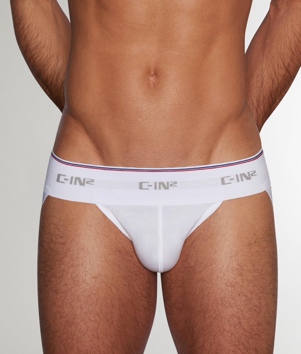 C-IN2 Throwback Dash Jockstrap C-IN2 Throwback Dash Jockstrap White
