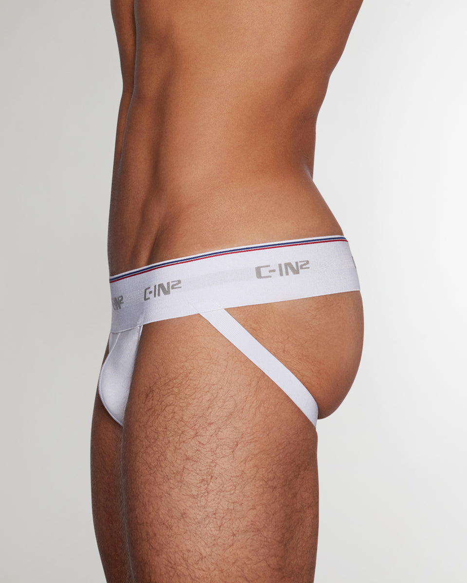 C-IN2 Throwback Dash Jockstrap C-IN2 Throwback Dash Jockstrap White