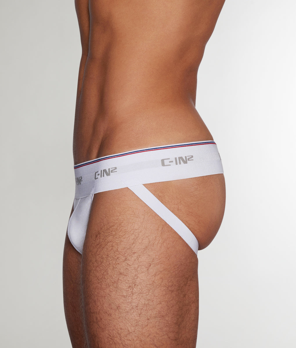 C-IN2 Throwback Dash Jockstrap C-IN2 Throwback Dash Jockstrap White
