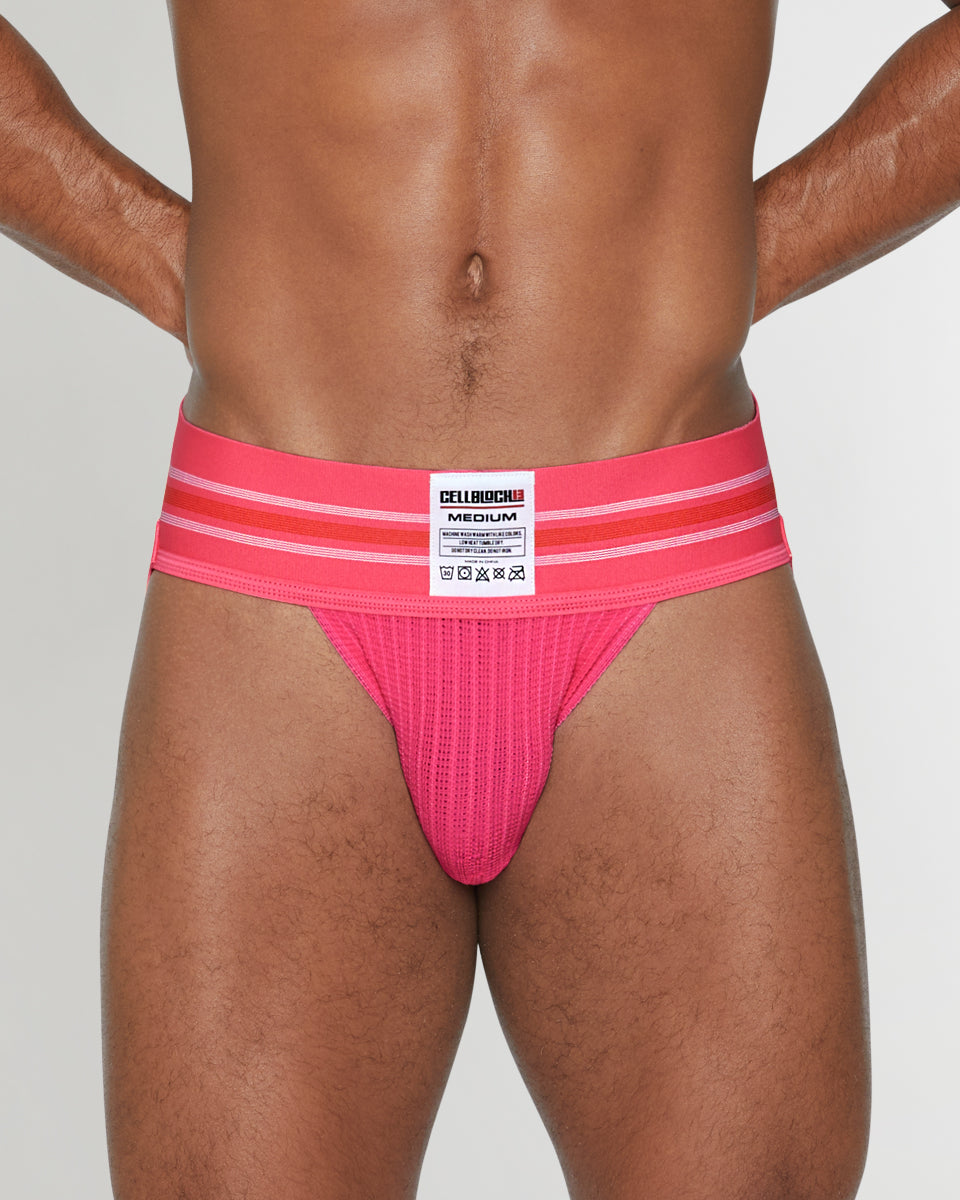 Cellblock13 Tight End 3" Jockstrap Cellblock13 Tight End 3" Jockstrap Solid-pink
