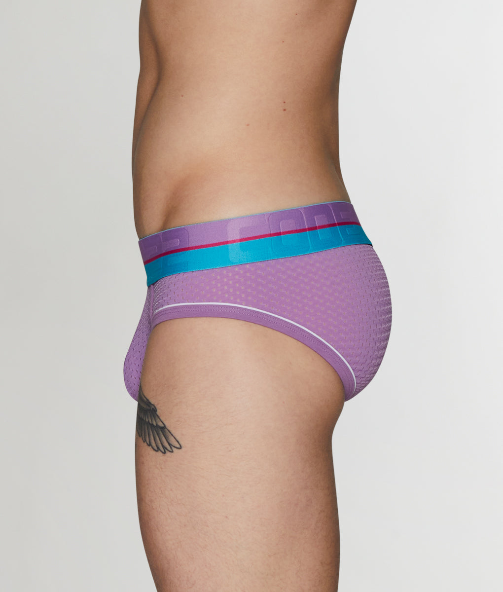 CODE 22 Bright Mesh Brief CODE 22 Bright Mesh Brief Grape