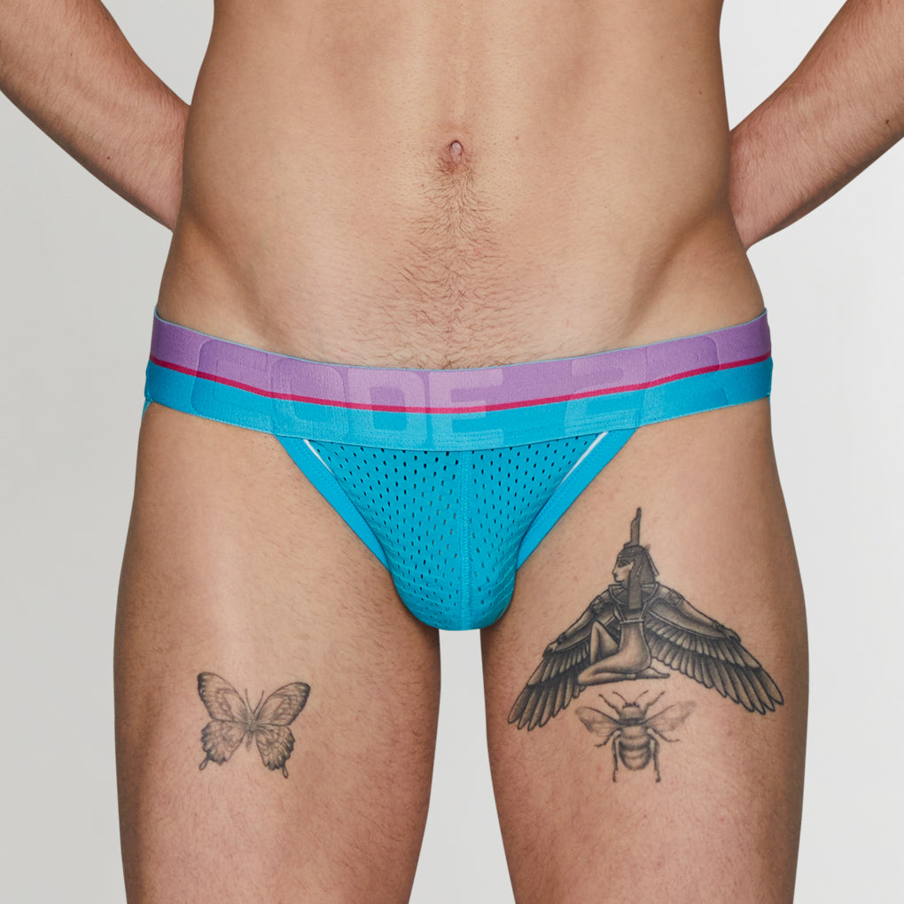 CODE 22 Bright Mesh Jockstrap CODE 22 Bright Mesh Jockstrap Turquoise
