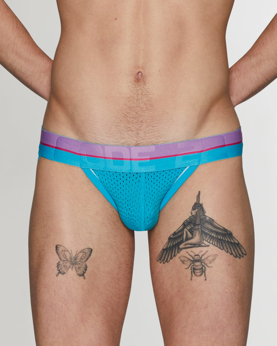 CODE 22 Bright Mesh Jockstrap CODE 22 Bright Mesh Jockstrap Turquoise