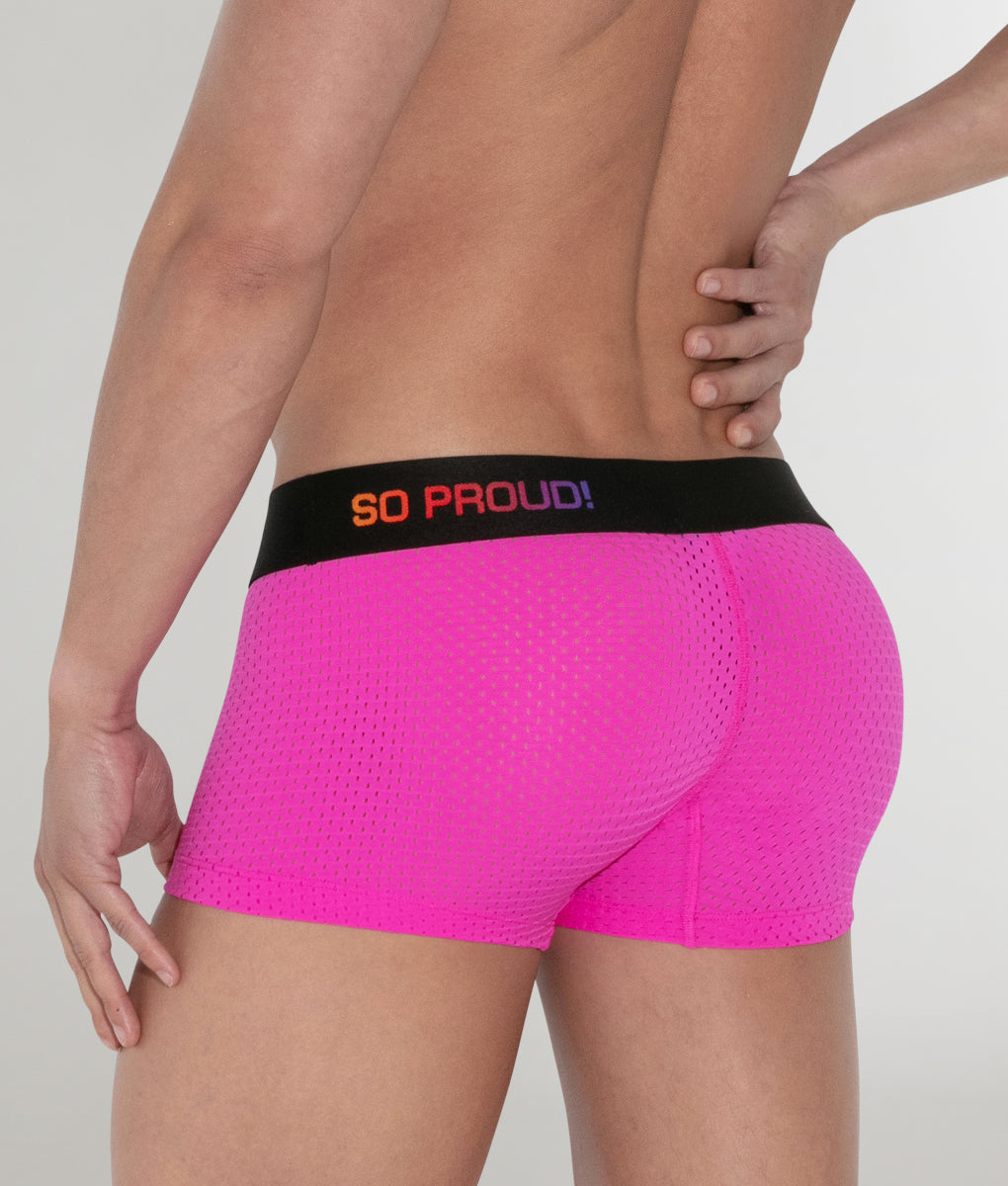 CODE 22 Pride Mesh Trunk CODE 22 Pride Mesh Trunk Bright-pink