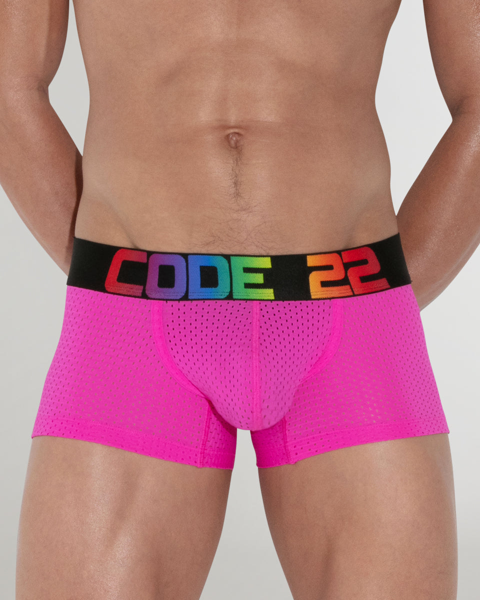 CODE 22 Pride Mesh Trunk CODE 22 Pride Mesh Trunk Bright-pink