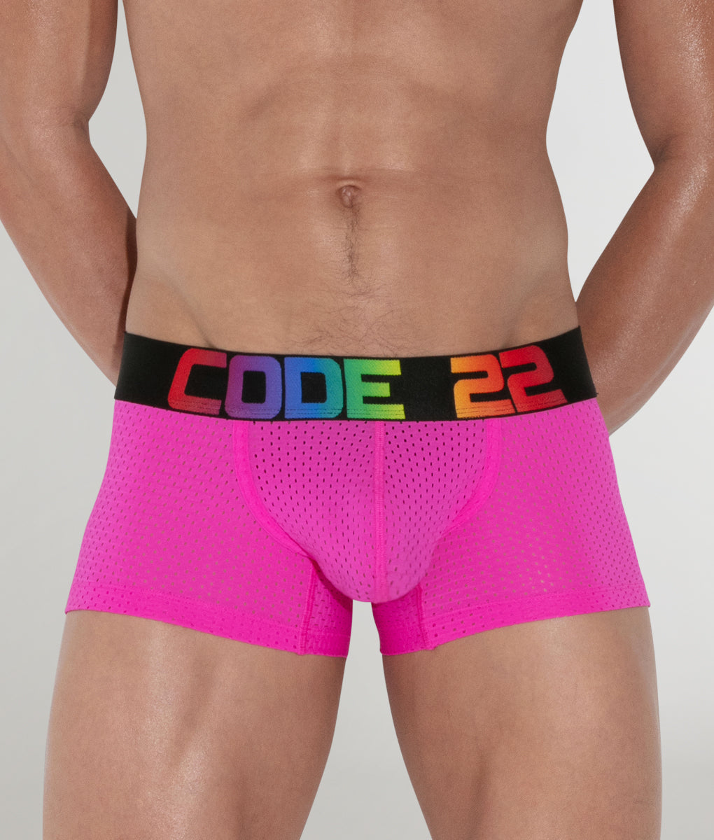 CODE 22 Pride Mesh Trunk CODE 22 Pride Mesh Trunk Bright-pink