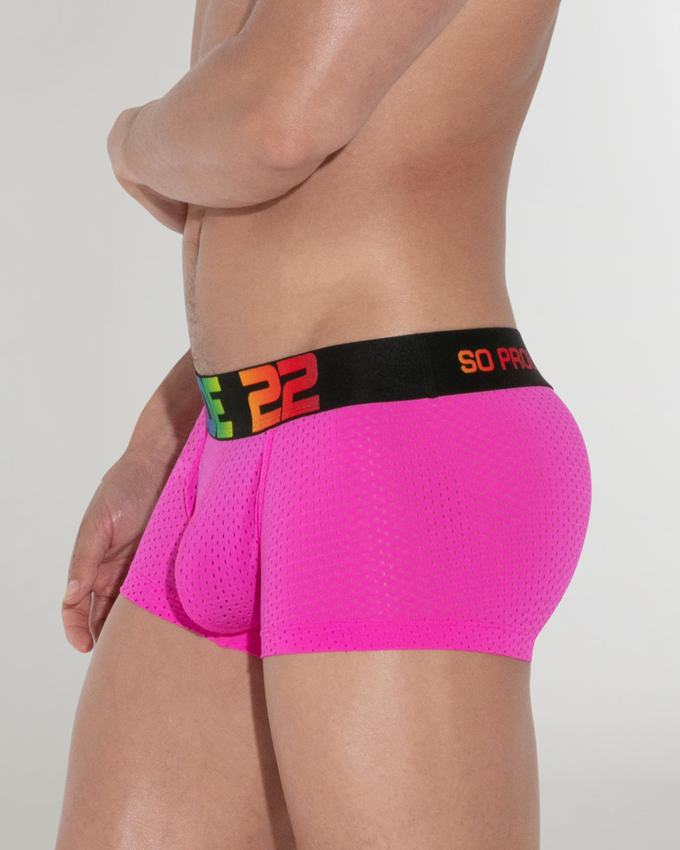CODE 22 Pride Mesh Trunk CODE 22 Pride Mesh Trunk Bright-pink