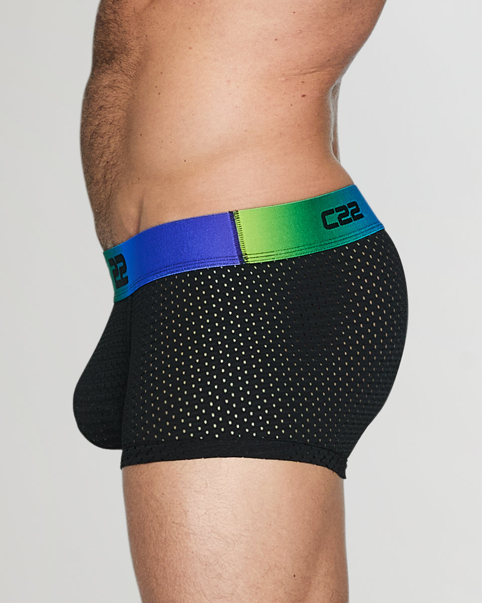 CODE 22 Pride Mesh Trunk Black