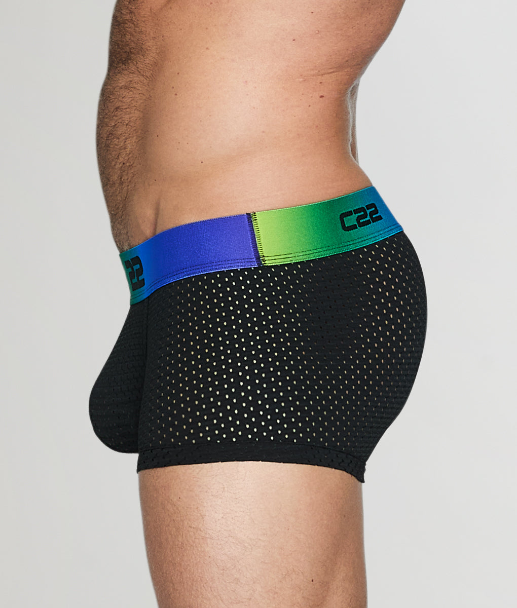 CODE 22 Pride Mesh Trunk Black